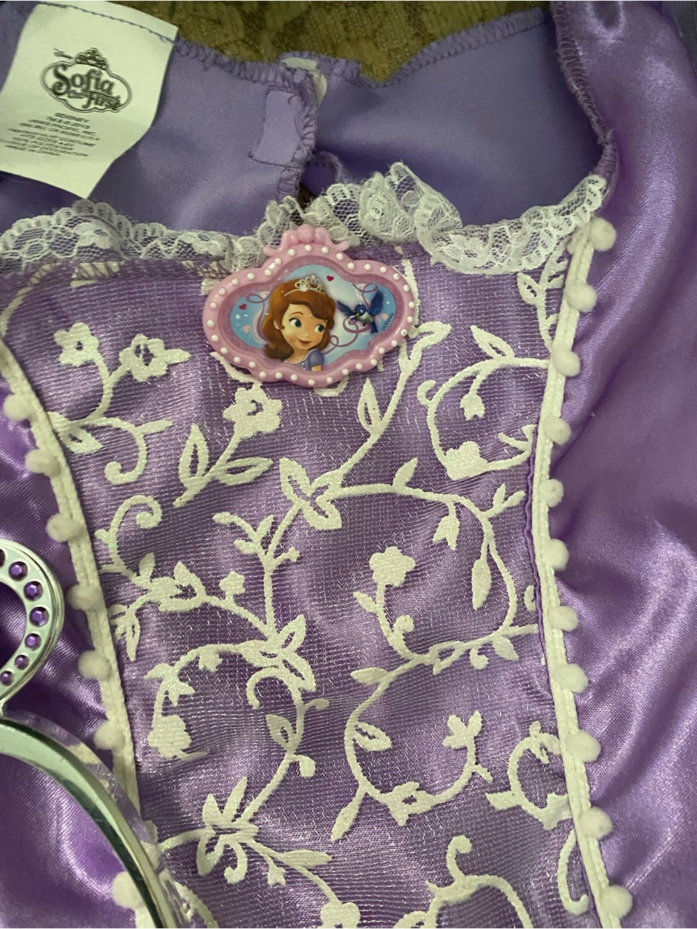 Disney Purple Sofia the First Dress-Up Dress and Headband Size4-6x - Picture 2 of 13